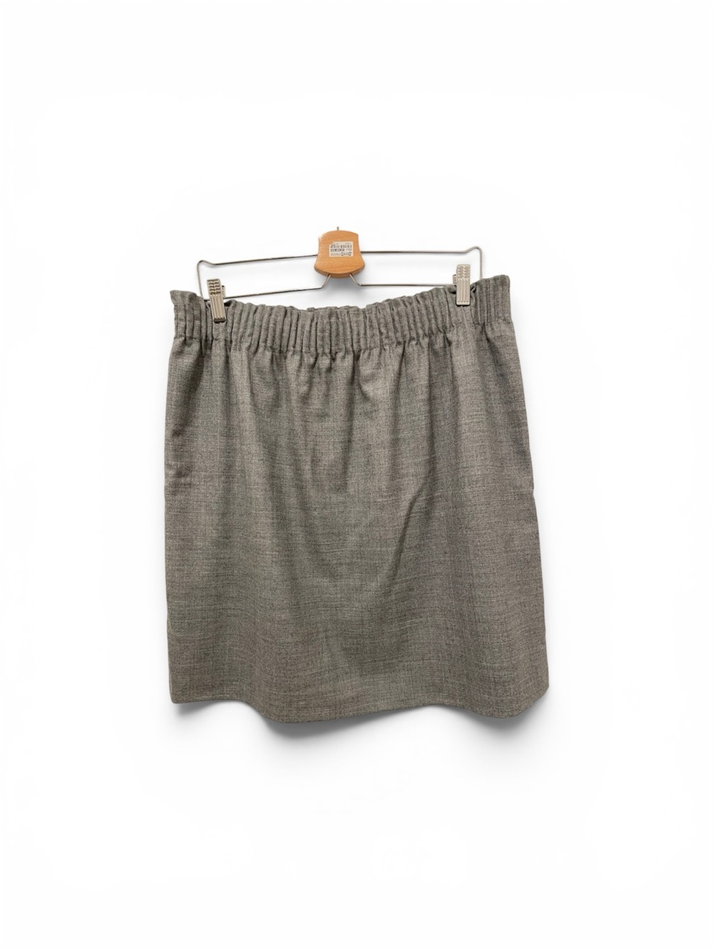 J. Crew Gray Elastic-Waist Skirt